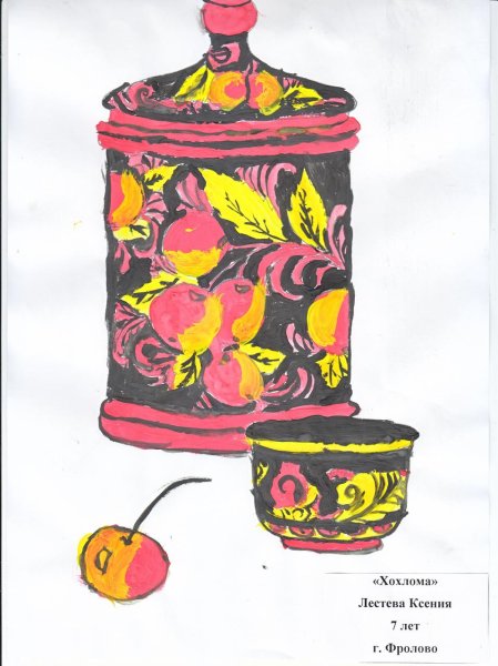 Хохлома гуашью