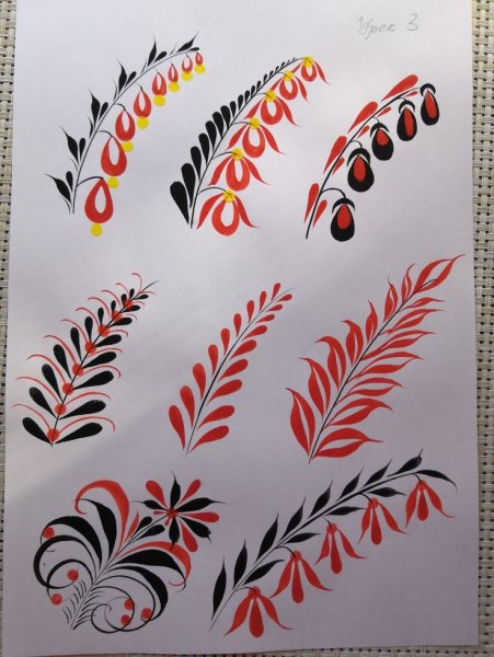 Хохломская роспись криуль