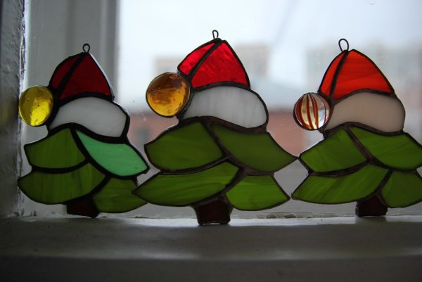 Новогодний витраж