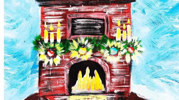 Рождественский камин