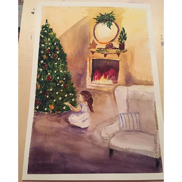 Акварельная зима Калачева