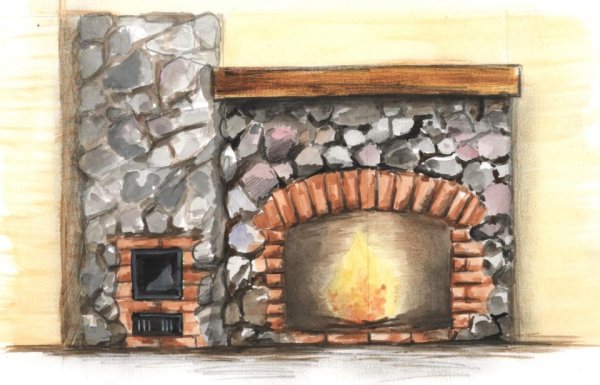 Нарисованный очаг