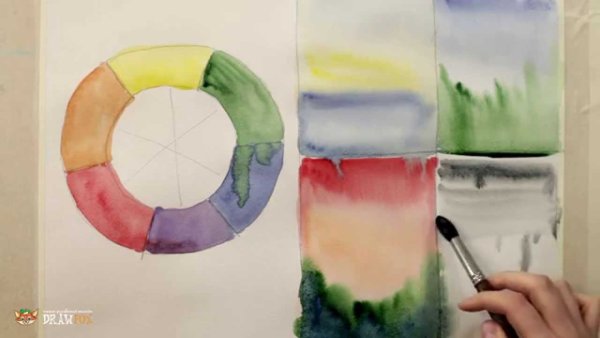 Композиция из цветных пятен