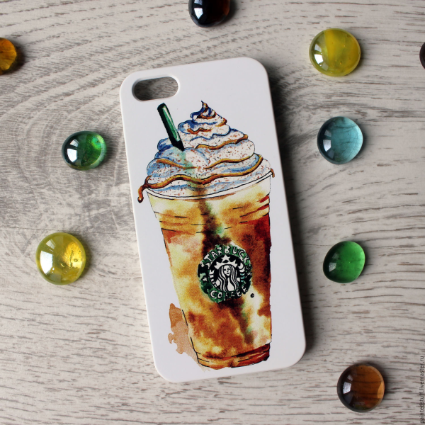 Разрисовать чехол для телефона акрилом