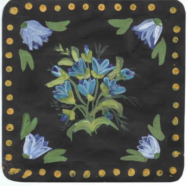 Рисование платок для мамы