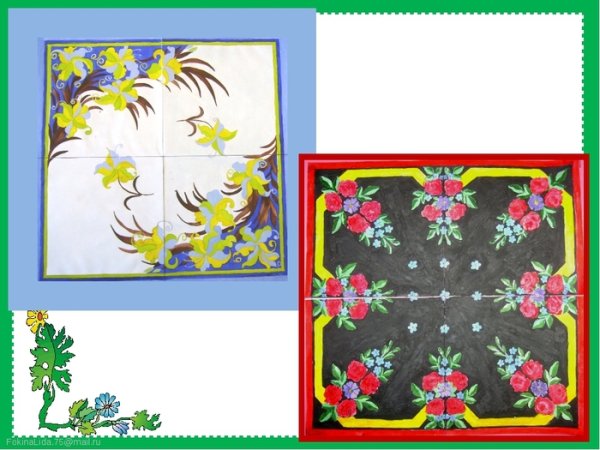 Рисование мамин платок