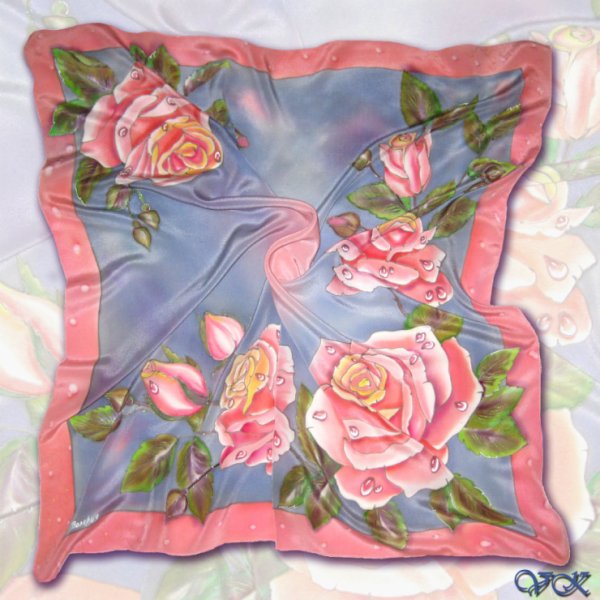 Роспись платка в технике батик для детей