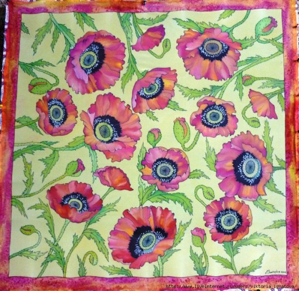 Рисование мамин платок