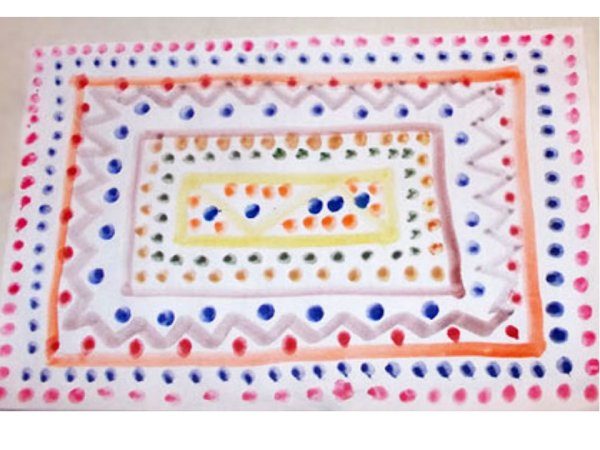 Рисование украшение платочка