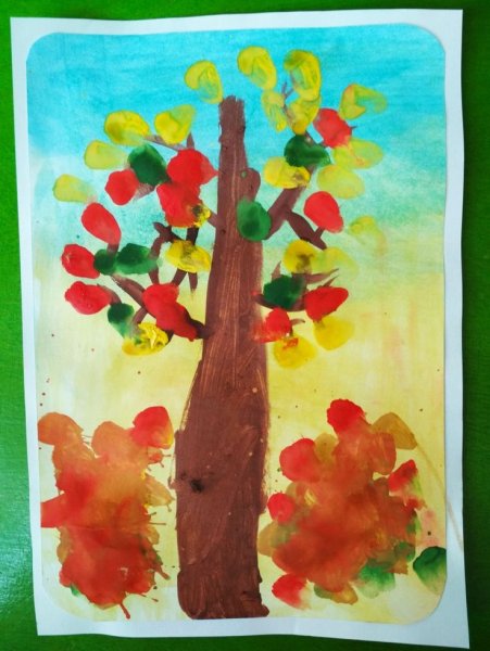 Рисование гуашью с детьми 4-5 лет