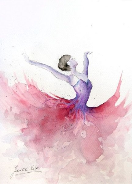 Танец в голубом картина