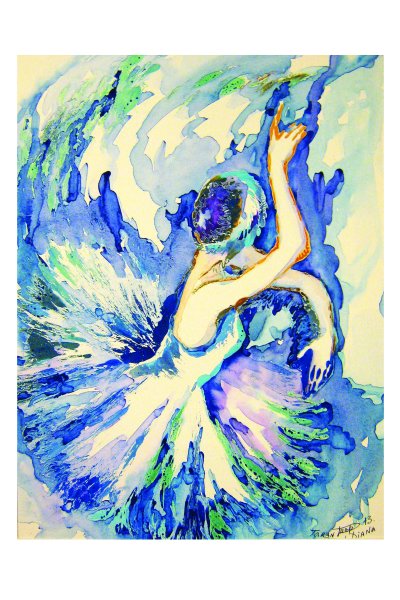 Танец акварель