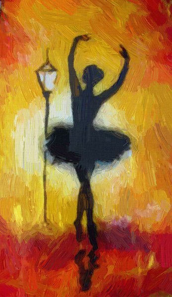 Балерина акварелью для начинающих