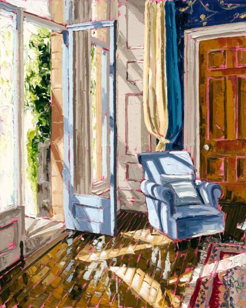 Интерьер гуашью