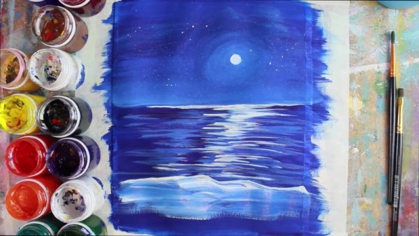 Живопись красками , гуашью