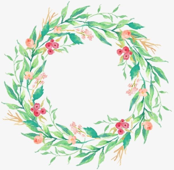 Новогодний венок рисунок