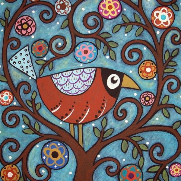 Карла Жерар картины птицы