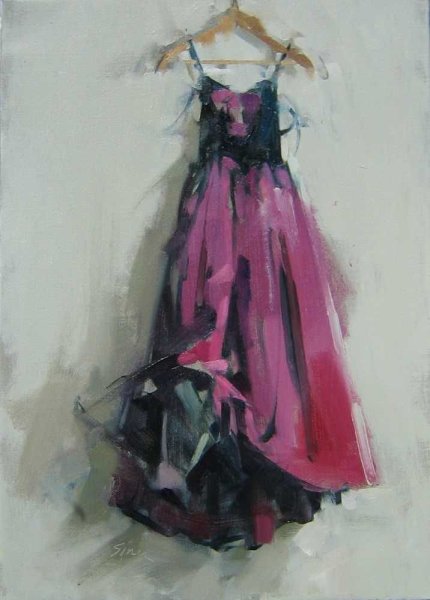 Платье акварель