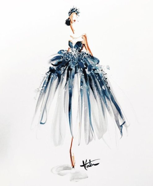 Женщина в Красном платье живопись