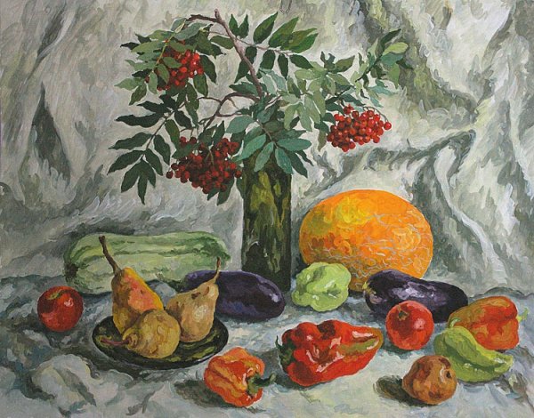 Натюрморт плоды осени