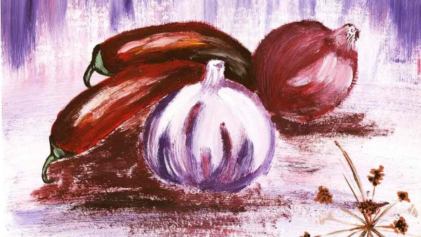 Натюрморт гуашью для начинающих