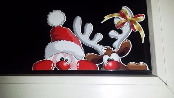 Дед Мороз на окно