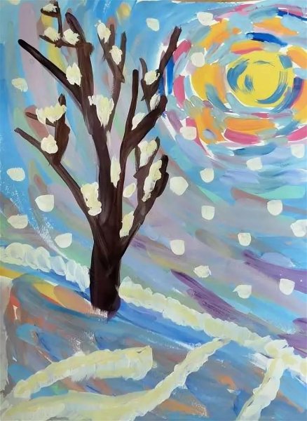 Рисунки гуашью