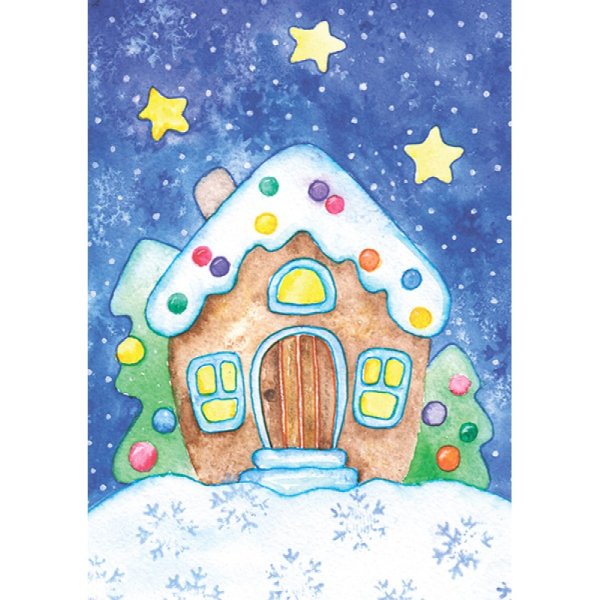 Пряничный домик красками