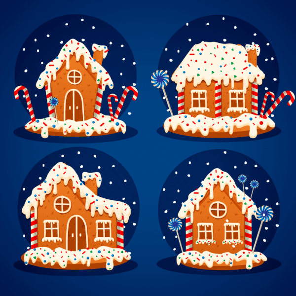 Рисование сказочные домики рукавичка