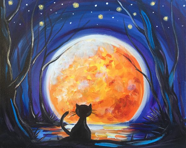 Правополушарное рисование космос