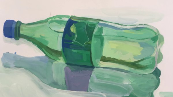 Бутылка гуашью