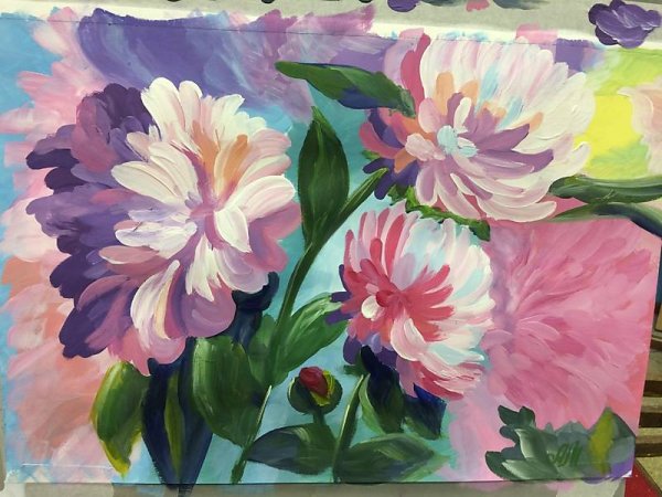 Техника рисования гуашью