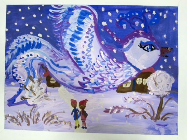 Рисование зимние фантазии