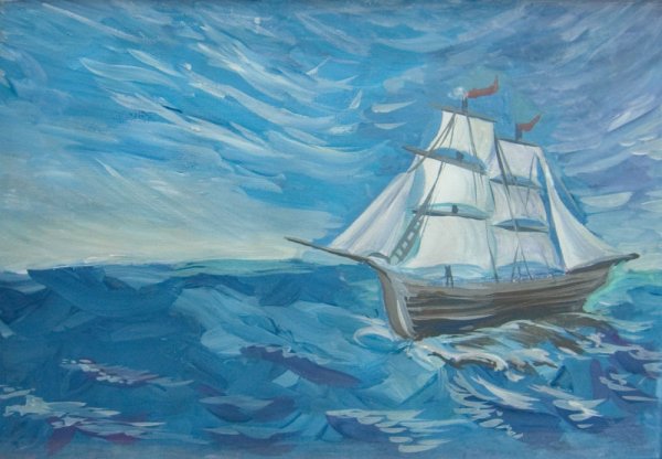 Корабль рисунок