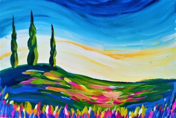 Краски лета рисунок