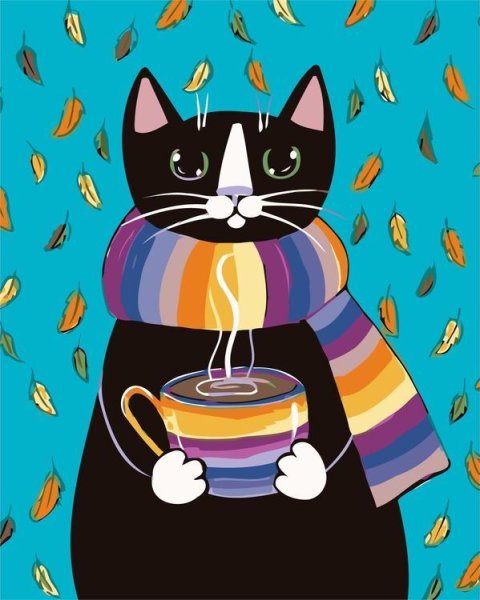 Котик в чашке