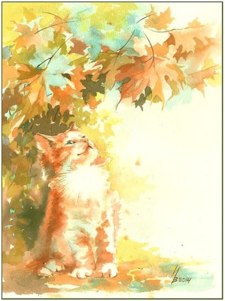 Инна Петрашкевич акварель осень