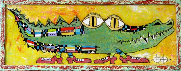 Крокодил абстракция