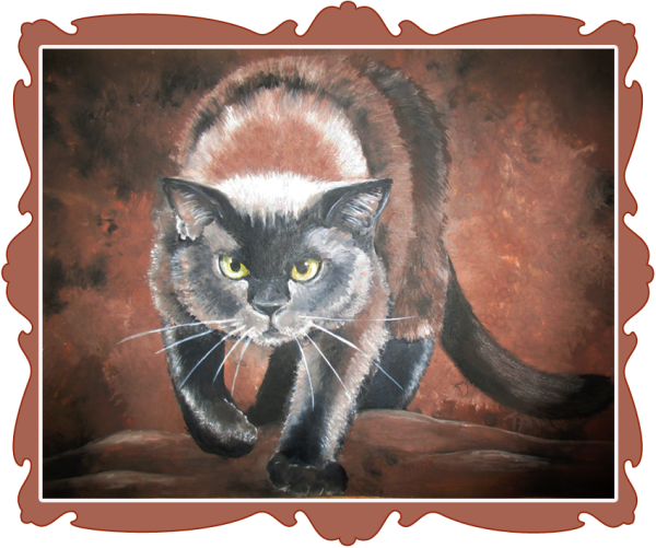 Домовой живопись гуашь