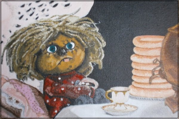 Домовенок Кузя гуашью