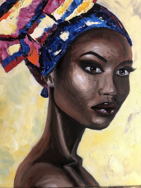 Эскизы африканских девушек