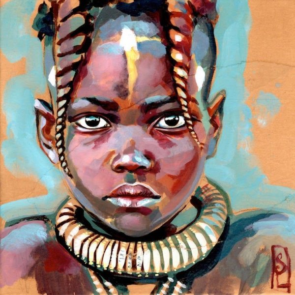 Афро стиль картина этно