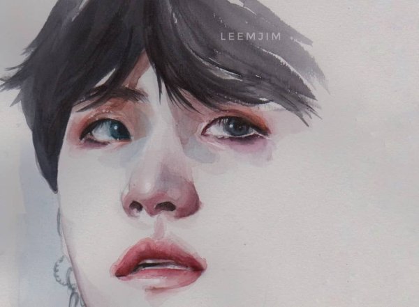 БТС акварелью Чонгук