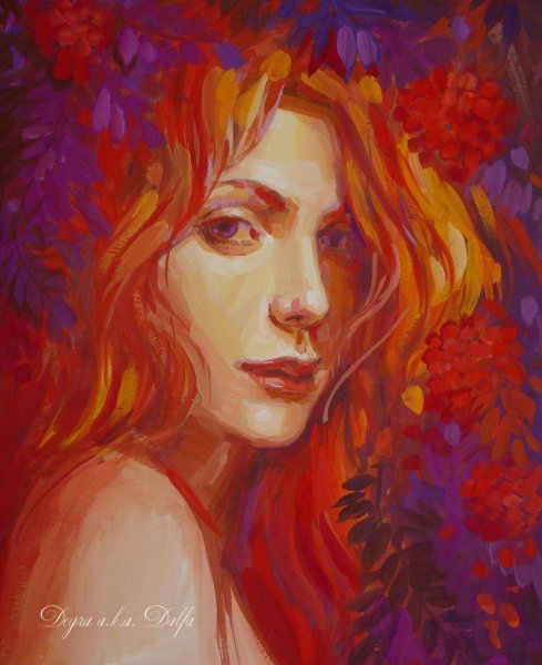 Портрет в теплой гамме