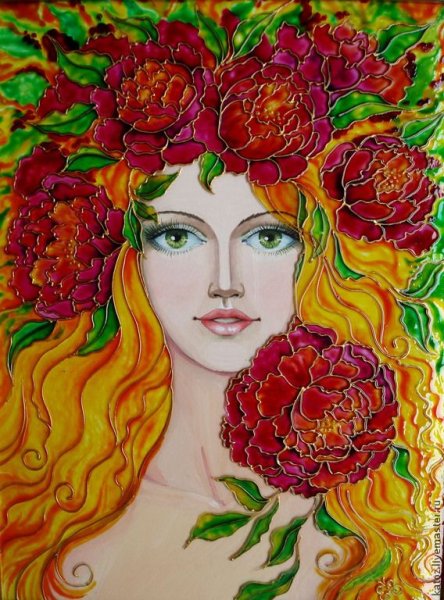 Нарисовать лицо девушки осень поэтапно