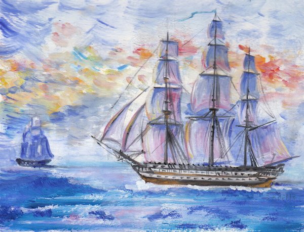 Корабль рисунок