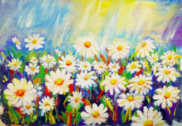 Цветочная Поляна акрилом