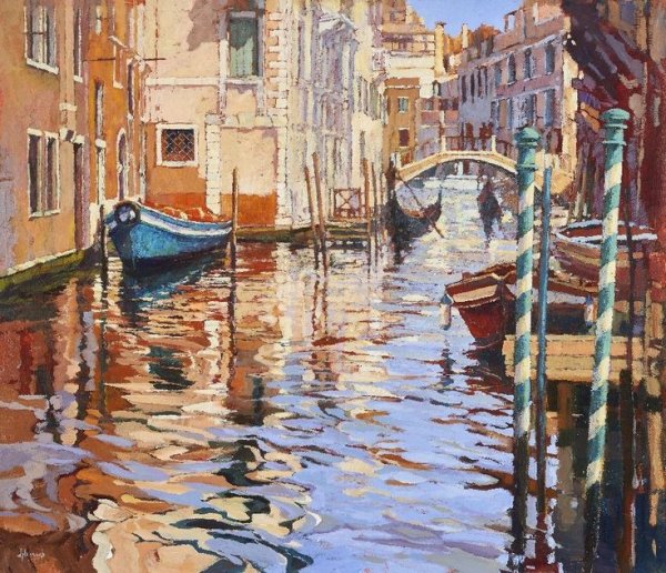 Рисовать гуашью Венецию