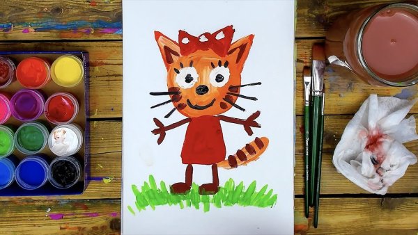 Рисование красками для детей 3 лет