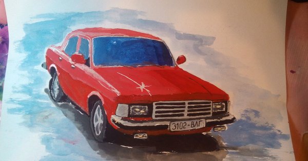 Машина красками для детей